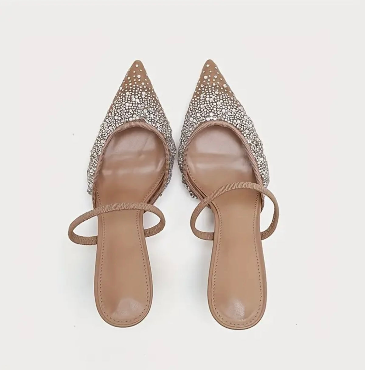 Mesh stiletto heels