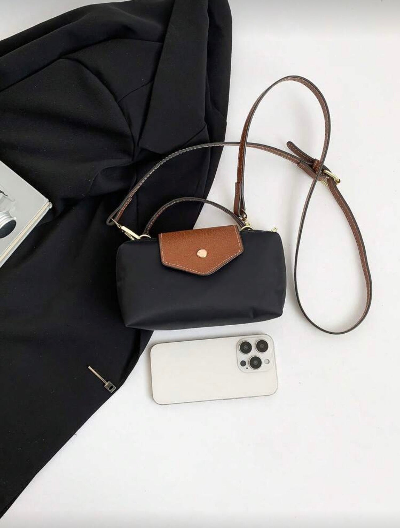 Mini Nylon Fabric
Crossbody Bag