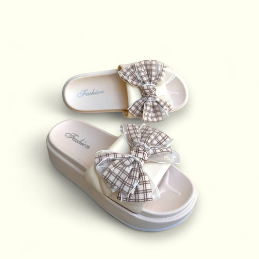 Checked tie slides