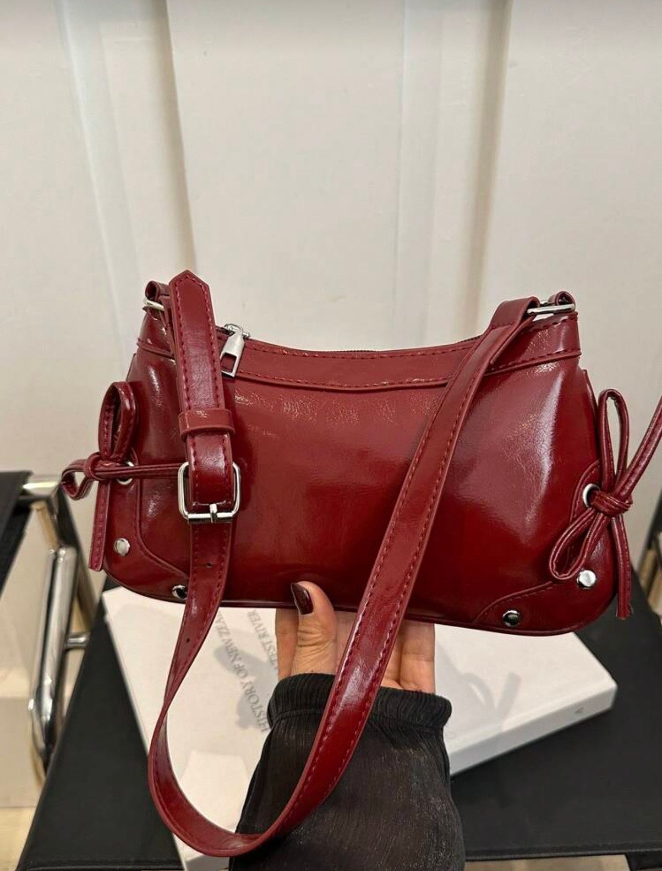 Retro burgundy bag