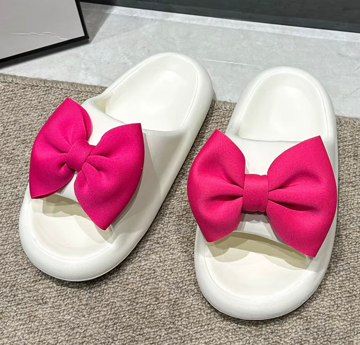 Rubber bow softee (pink)