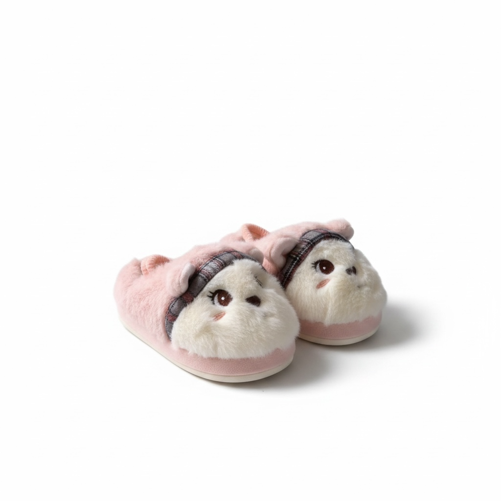 Kids fur shoes (pink)