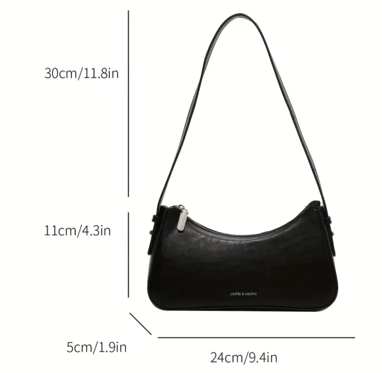 Sleek minimalist shoulder bag