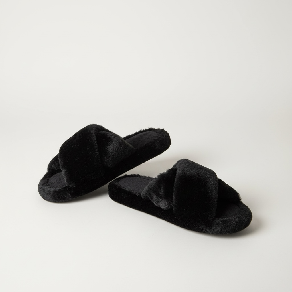Crossband fur slides