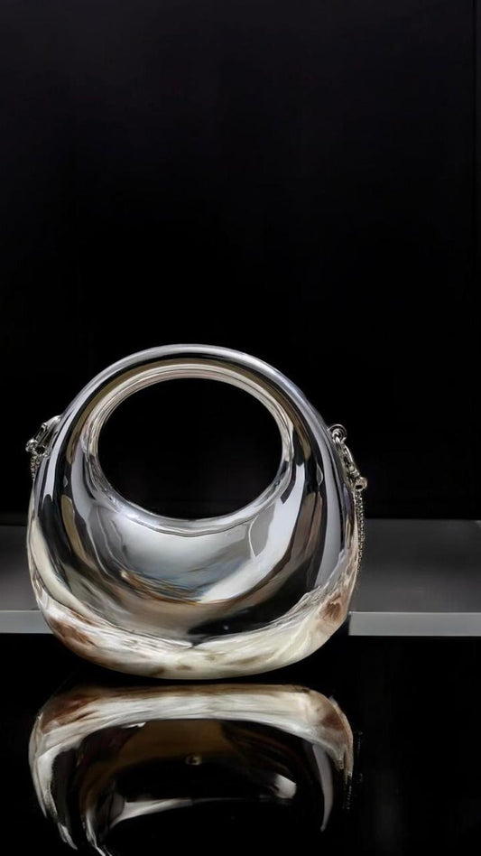 Acrylic crescent moon bag