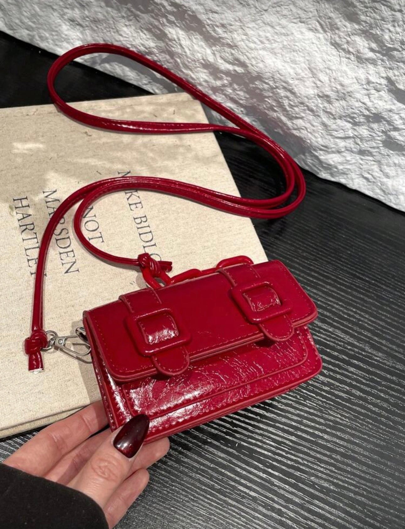 Mini colorblock crossbody bag