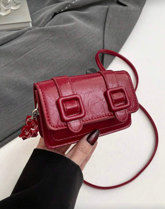 Mini colorblock crossbody bag