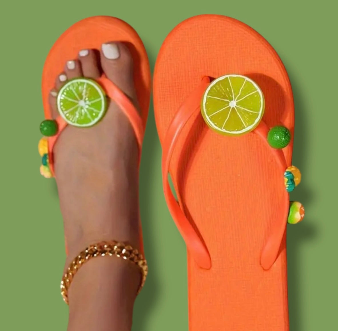 Orange flipflop