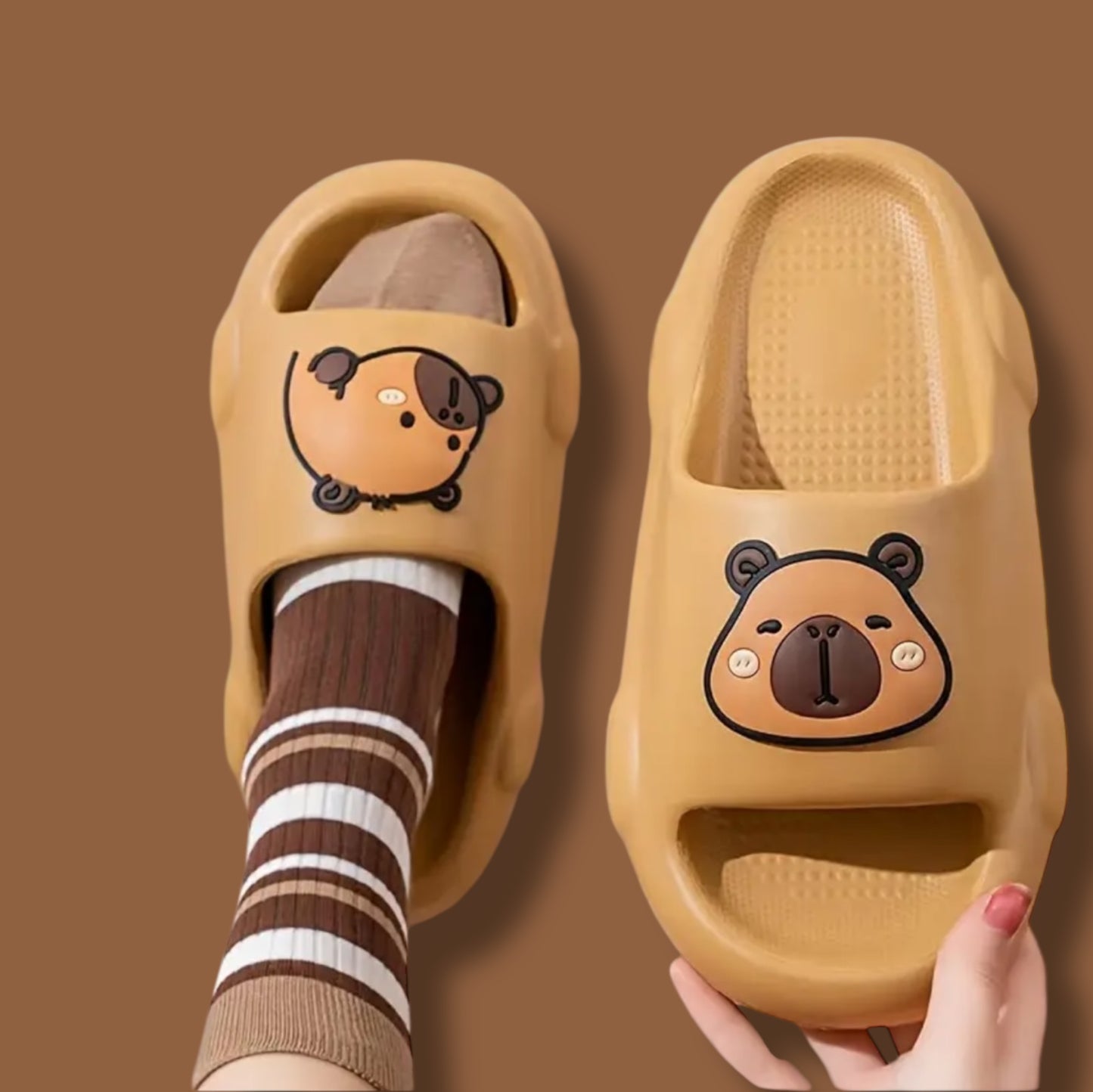 Capybara slippers