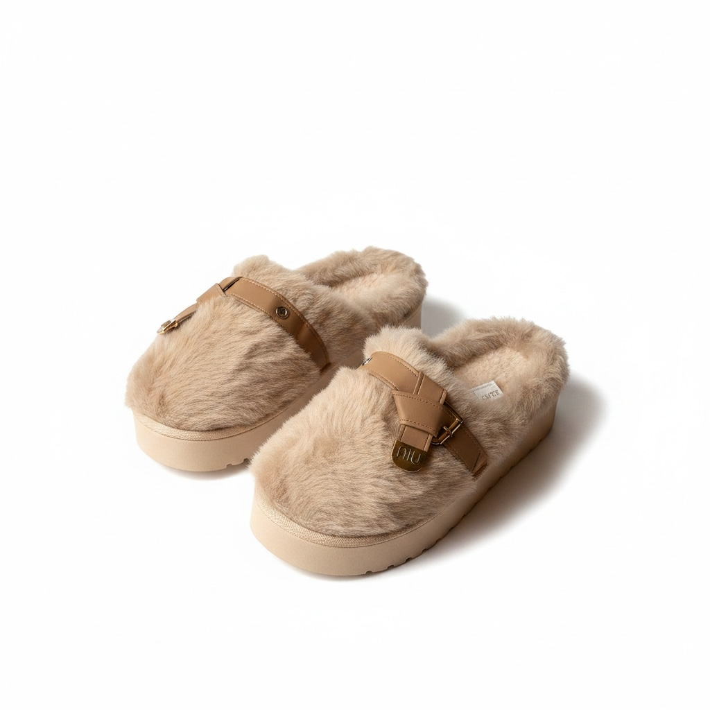 Buckle carpet shoes
