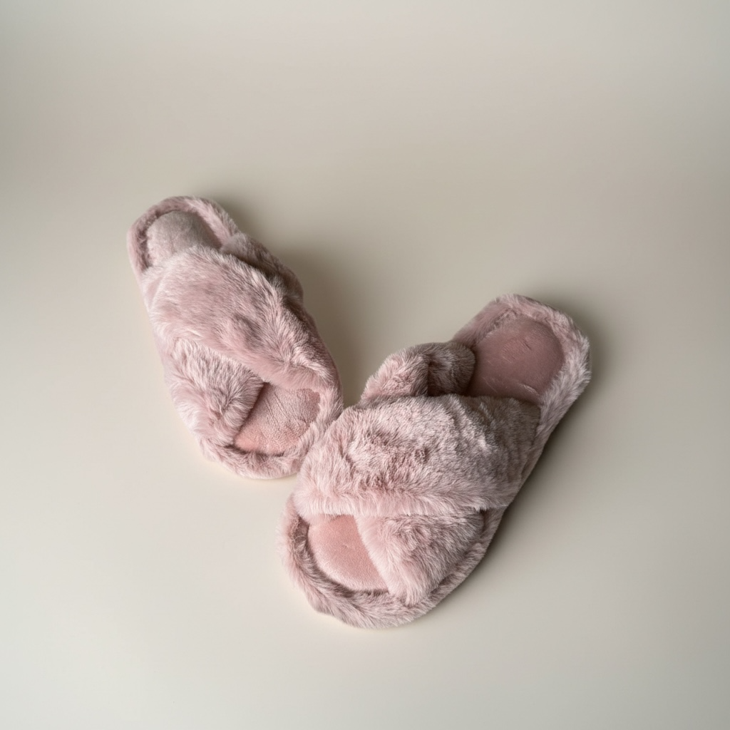 Crossband fur slides