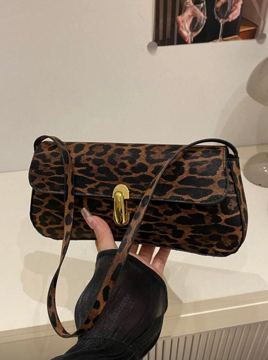 Commuter leapord vintage bag