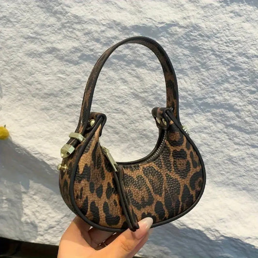 Mini leapord crossbody bag