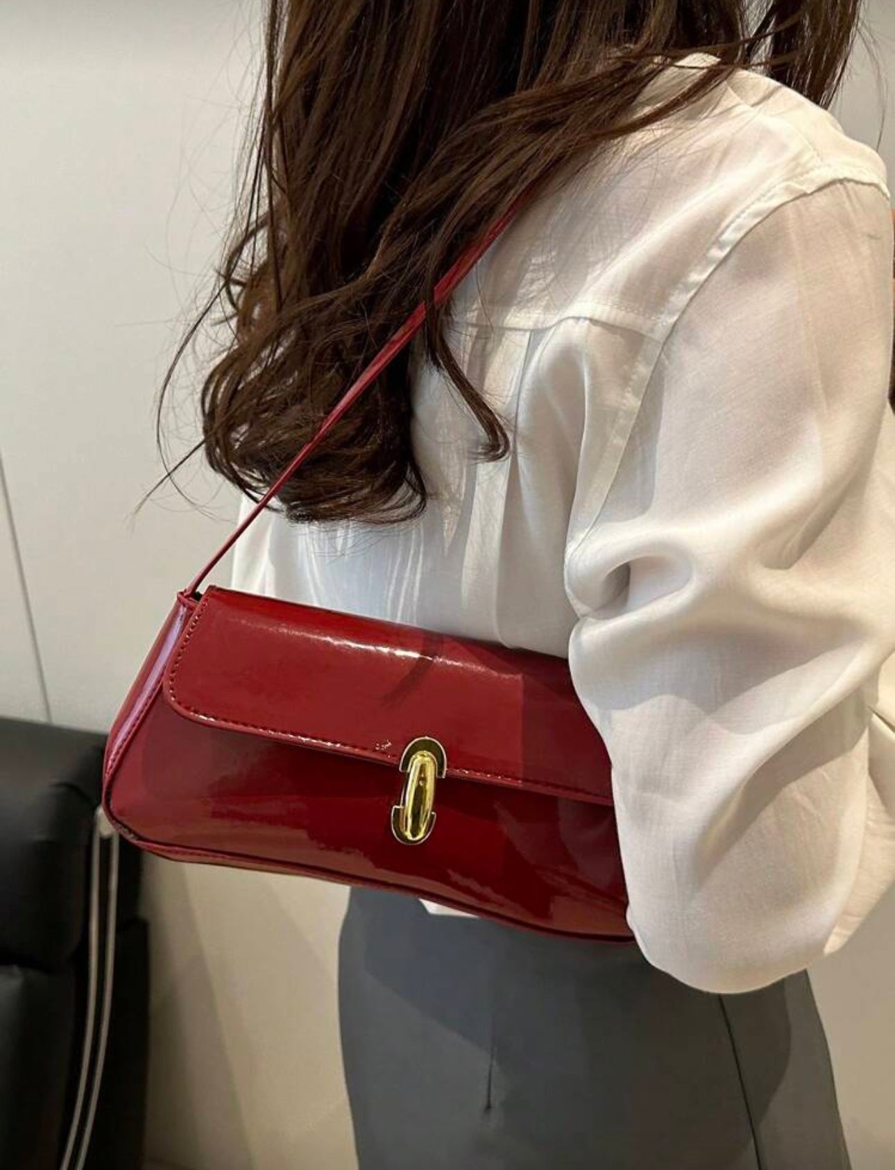 French underarm bag (red)