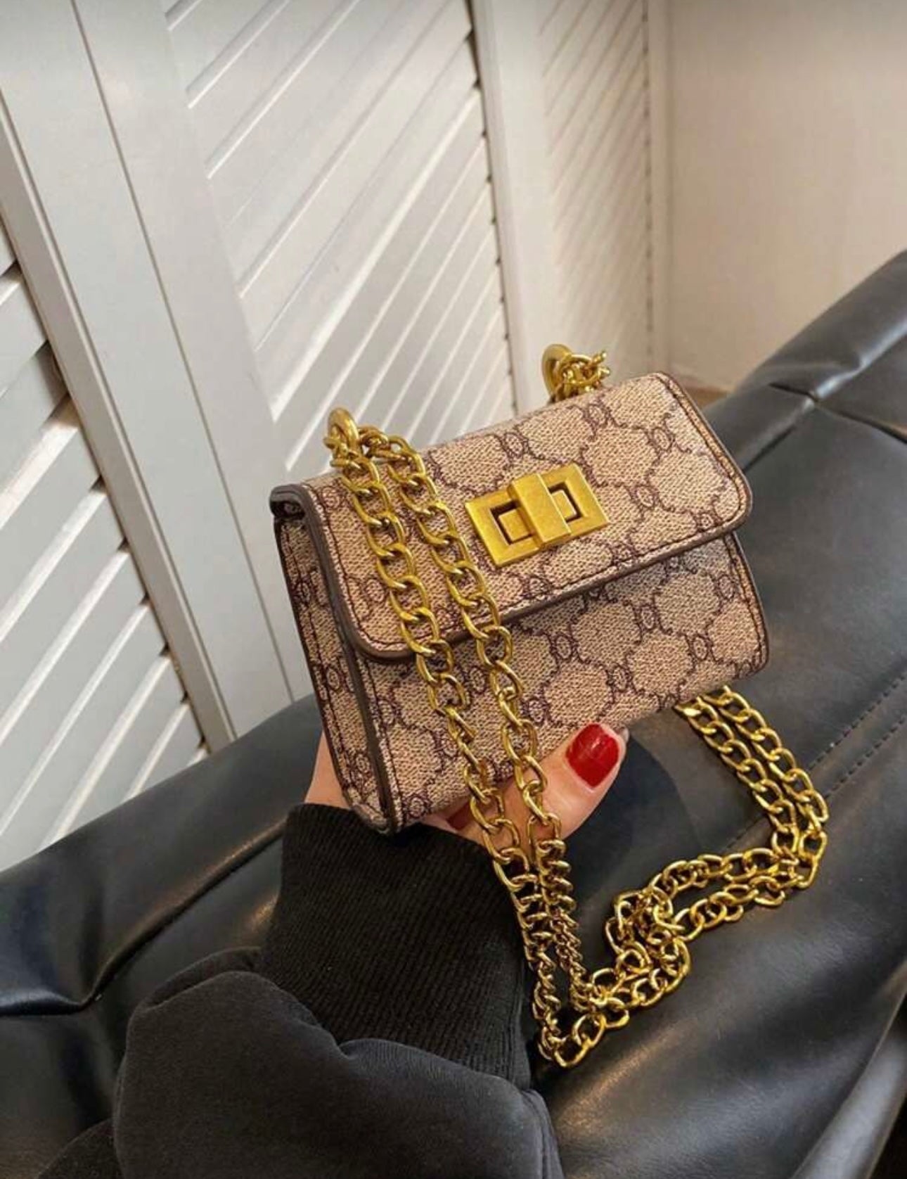 Mini square geometric bag