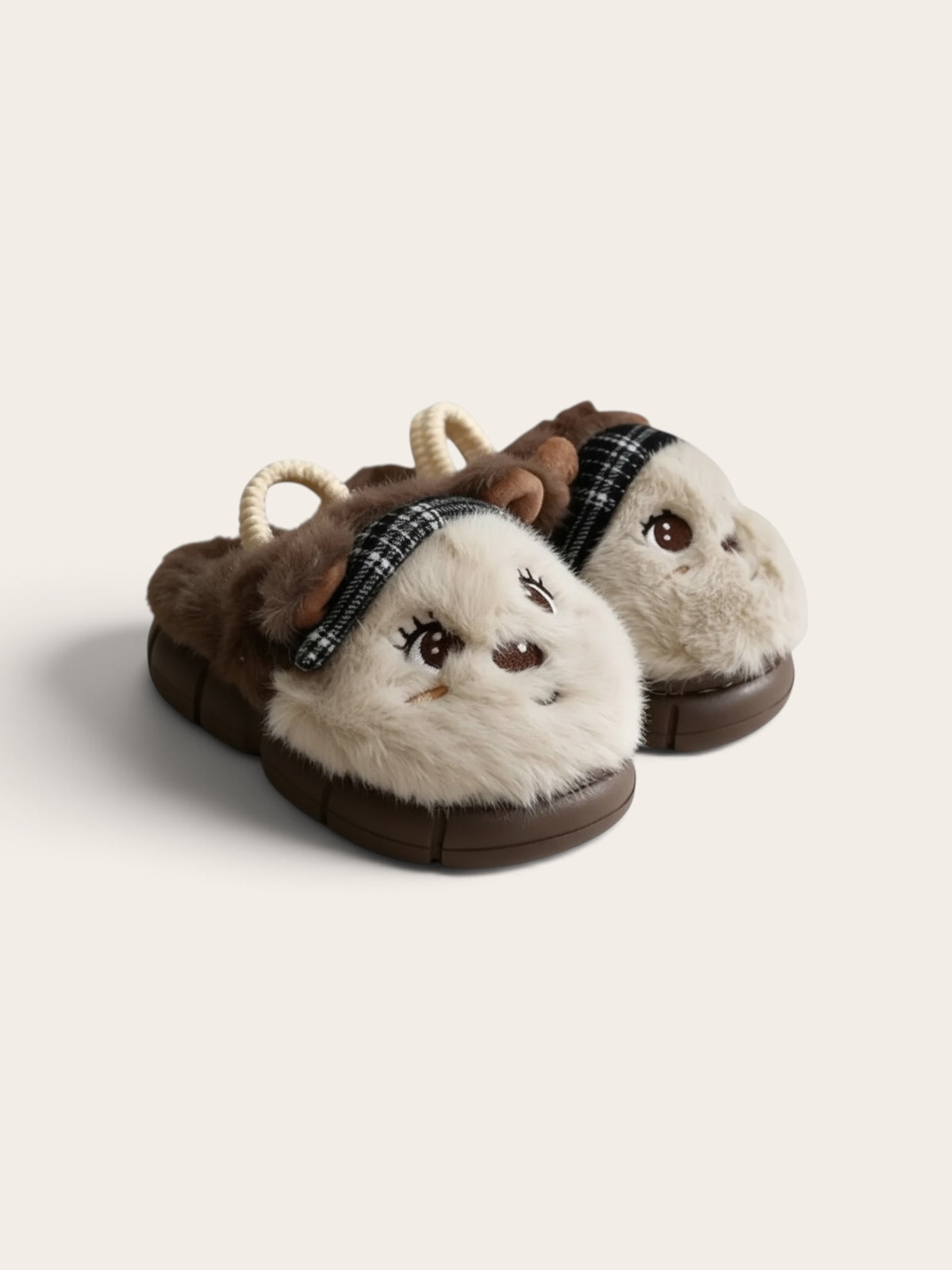 Kids fur shoes (brown)
